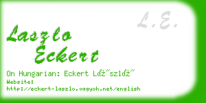 laszlo eckert business card